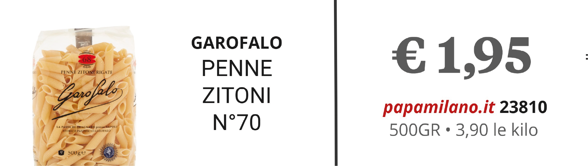 GAROFALO PENNE ZITONI N°70